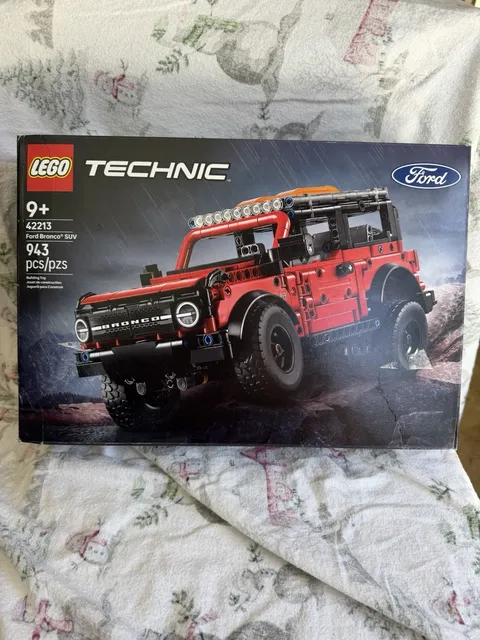 The LEGO TECHNIC Ford Bronco SUV set (42213) is a highly detailed complete set .