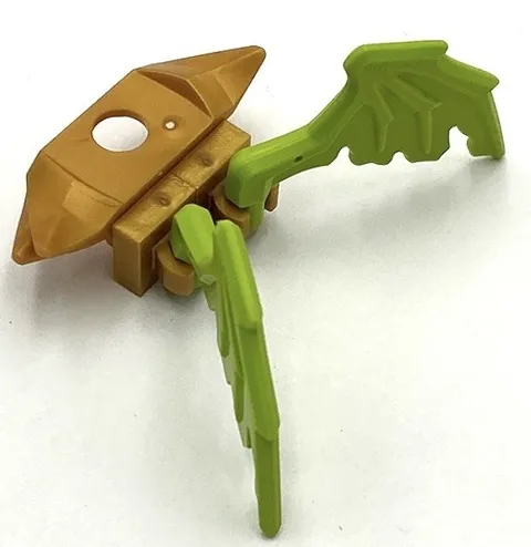 Lego New Lime Minifigure Wing Webbed Tattered Part