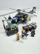 LEGO Jurassic World Blue's Helicopter Pursuit 75928 100% Complete Minifigures
