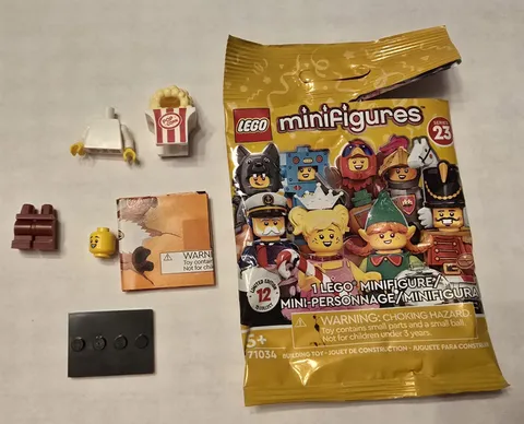 Lego 71034 Series 23 Popcorn costume minifigure (opened)