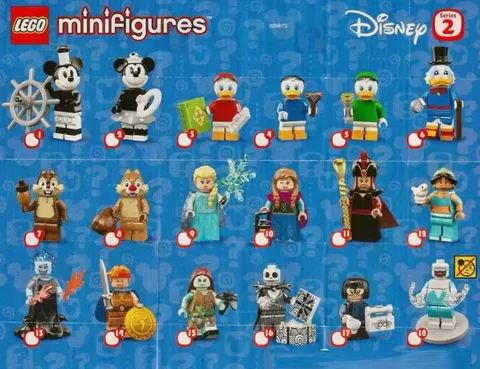 LEGO 71024 Disney Series 2 – Complete Set of 18 Minifigures | Brand NEW！