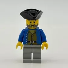 VINTAGE LEGO Pirate Brown Shirt Minifigure pi035 Red Beard Runner 6289