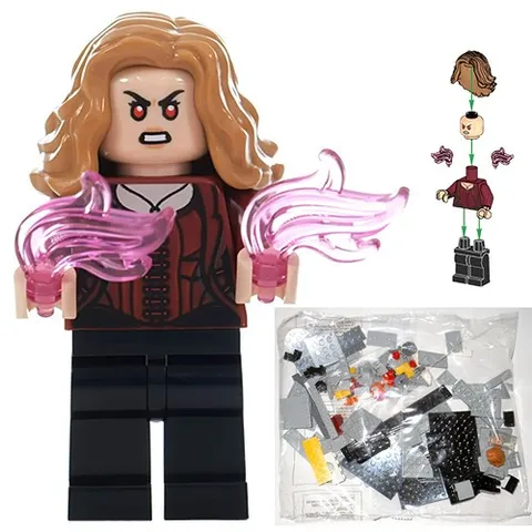 LEGO Scarlet Witch minifigure (NEW, NEVER BUILT) Wanda Maximoff MCU 76314 76323