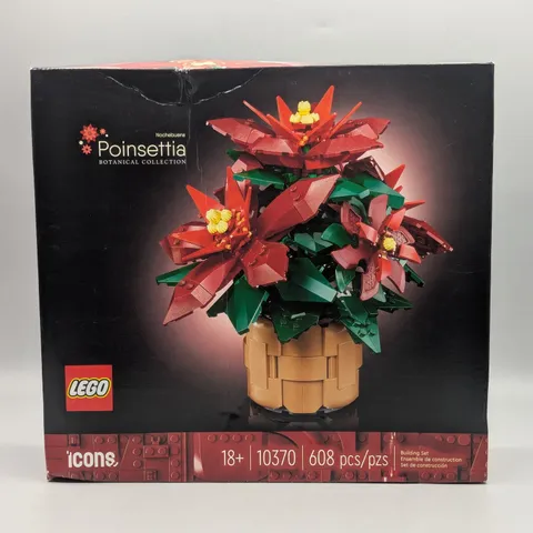 2024 New LEGO Botanicals Poinsettia 10370 608pcs Set DAMAGED BOX