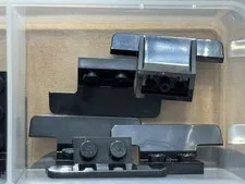 LEGO Parts - Black Vehicle, Spoiler 1 x 4 on 1 x 2 Base - No 30925 - QTY 5