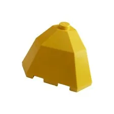 LEGO 4x Yellow Wedge 3 x 3 x 2 Facet Top (Slope Corner) inv.631