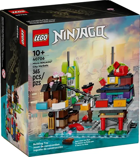 LEGO NINJAGO Micro City Markets 40706 Building Set New Sealed