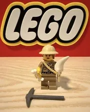 Lego Paleontologist Minifigure With Accessories 