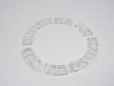 LEGO 4 Trans Clear 4x4 Smooth Macaroni Tiles Plates O1