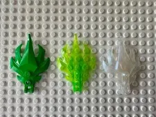 LEGO Plant Leaves Angular with Bar Handle on End, 7 Spikes 7727