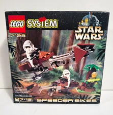 LEGO Star Wars 7128 Speeder Bikes 90 pcs 1999 Boxed Luke Skywalker
