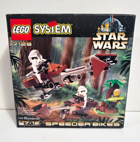 LEGO Star Wars 7128 Speeder Bikes 90 pcs 1999 Boxed Luke Skywalker