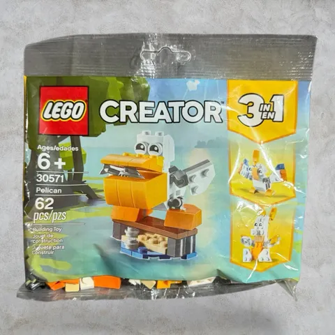 Lego Creator (30571) 3-in-1 Pelican Bird Polybag NEW - SEALED