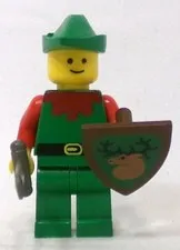 LEGO Castle 6103 cas139 Forestman Green Hat  1988 Minifigure