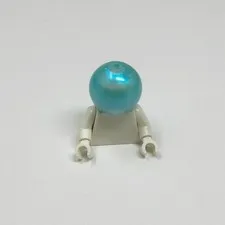 51283 LEGO Minifigure Headgear Helmet Round Fishbowl Satin Trans Light Blue (1)