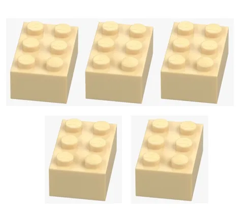 LEGO ® 5x brick 2x3 brick yellow 3002 4159739 beige tan spare parts brick New