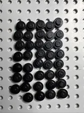 LEGO 4037 1x1 Black Round Plates Mosaic Parts Bulk 39pcs