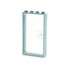 1x LEGO Door Frame 1x4x6 Sand Blue Window Pane Clear White 60616 60596