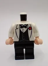 LEGO Minifigure Indiana Jones - White Tuxedo Jacket NO HEAD