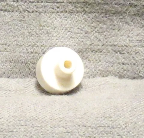 Lego 1x1 Round Tile with Bar and Small Pinhole White 20482