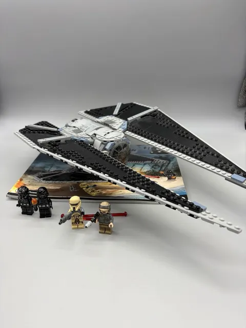 Lego 75154 Tie Striker Used 99% Complete with Instruction Manual & Mini Figs