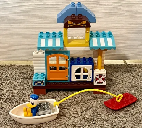 LEGO DUPLO Mickey & Friends Beach House 10827 Incomplete Partial Set Donald Only