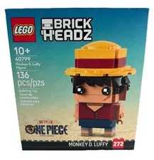 LEGO Brickheadz One Piece Monkey D. Luffy Figure Set 40799 Sealed
