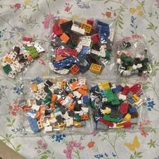 LEGO Bulk Lot Mixed Bricks & Pieces, Multicolor Plastic, Polybag Packaging