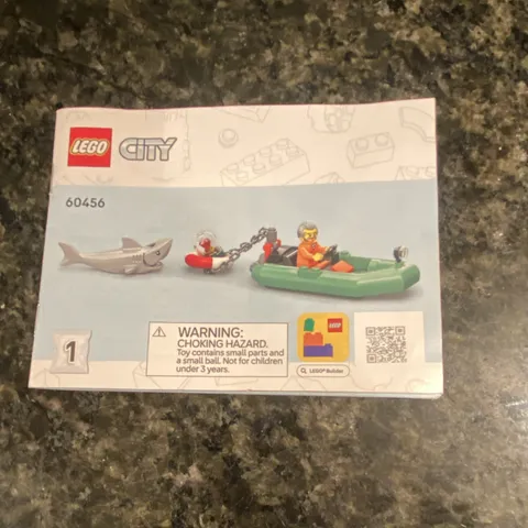 LEGO CITY 60456 Illustrated Instruction Manual English Booklet for CITY Set