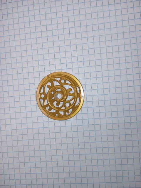 1 Lego 15744 Ornate Pearl Gold Wagon Wheel 43 mm for Carriage Bionicle Fantasy