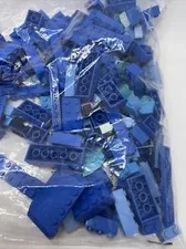 LEGO Lot Bulk Random Assorted Bricks Blocks Shades of Blue Half Pound (8 ounces)