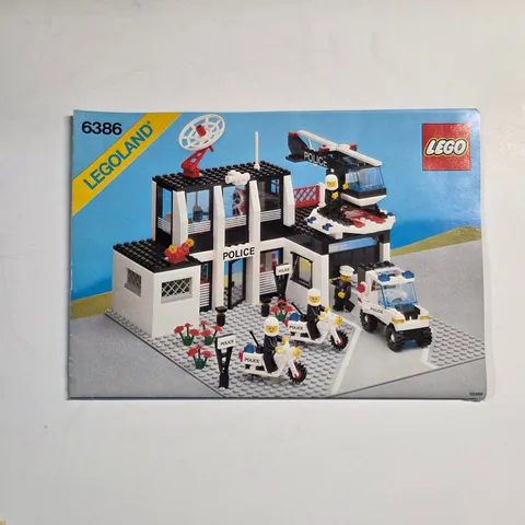 LEGO Legoland Police Command Base 6386 Manual Vintage 1986 Town Set Instructions