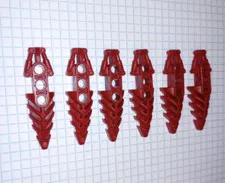 6 Bionicle Lego 50858 in Dark Red Visorak Foot with 3 pin holes Genuine Lego