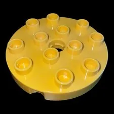 Duplo special part -yellow large round part -combined shipping (MISC27)