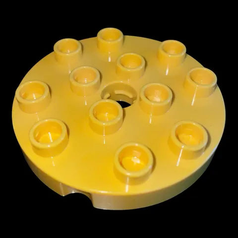 Duplo special part -yellow large round part -combined shipping (MISC27)