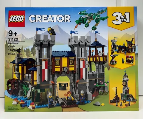 LEGO Creator 3 in 1 Medieval Castle 31120 1426 pcs Retired NEW