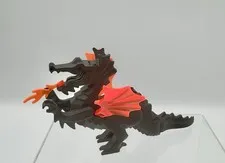 Lego Black Dragon with Trans-Neon Orange Wings 6028 Sets 6097 6047 6007