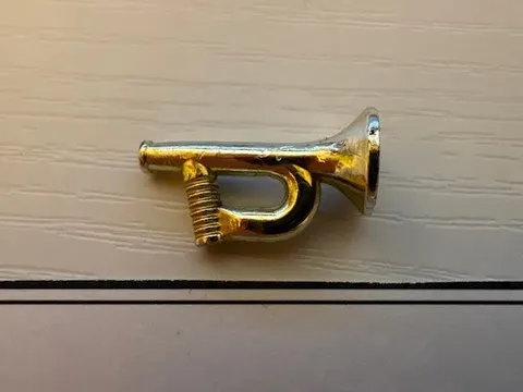 Genuine LEGO Minifigure Chrome Gold Bugle Trumpet Horn Instrument Part x96