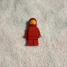 LEGO Classic Space Red Astronaut Spaceman Minifigure w/ Helmet Space Logo Torso