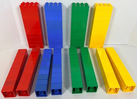 LEGO DUPLO Huge Lot 120 Bricks Building Blocks 40 2x4 and 80 2x2 Read Desc.