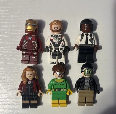 LEGO Marvel MiniFigure Lot Iron Man, Doc Ock, & More