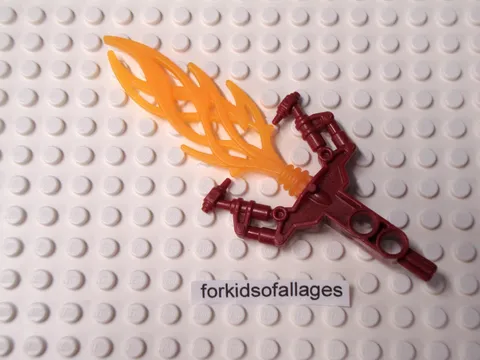 LEGO Bionicle 50934pb01 Hordika Blazer Claw Dark Red w/ Flexible Orange Flame