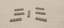 Lego - Light Gray - Plate 1 x 4 - BrickLink ID #3710