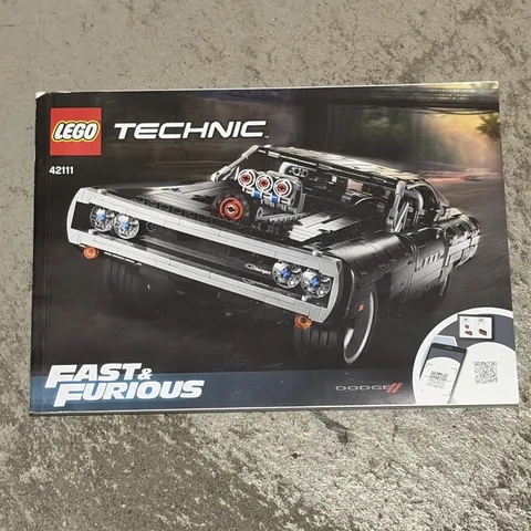 LEGO TECHNIC 42111 Fast & Furious Dodge Charger * Instruction Manual Book Only