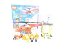 LEGO City 60281 Fire Rescue Helicopter  Set With Box Instructions & Minifigures