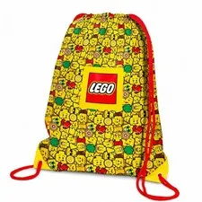 Lego Minifigure Allover Print Drawstring Bag Tote Storage Bag Backpack 