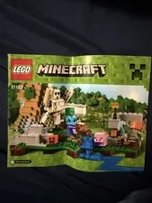 LEGO Minecraft Set 21123 The Iron Golem Instruction Manual Booklet Illustrated