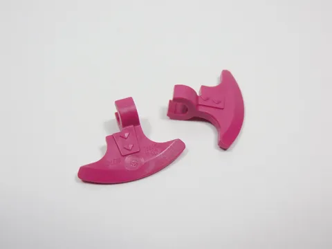 LEGO Lot of 2 Magenta Pink Axe Blades Weapon Minifig Q7
