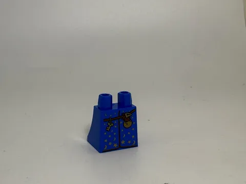 Lego Leg-Lower Body, Skirt with Wizard Robe with Gold Stars and Moons,