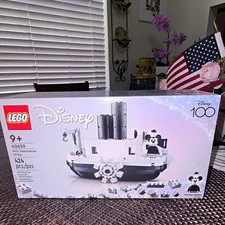 LEGO Disney 100 Mini Steamboat Willie 40659 424 pcs w/ Mickey Mouse